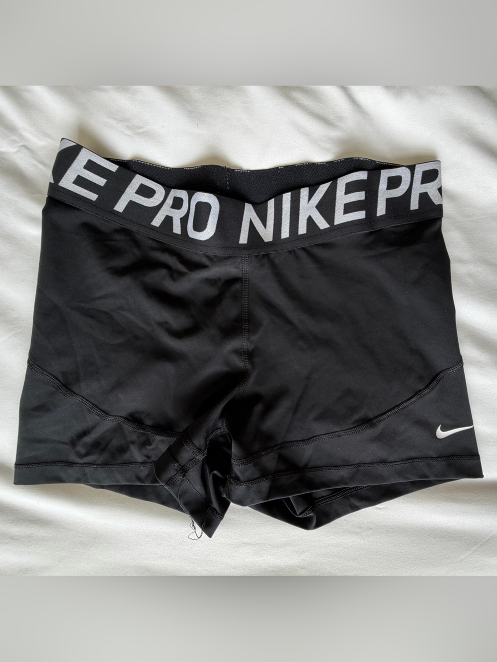 Nike Pro Shorts Mid-Rise 3” Inseam Biker Shorts Black Size Large L